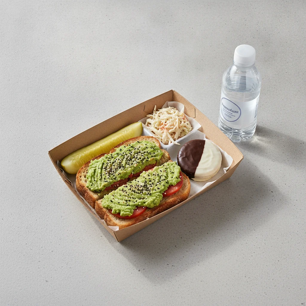 Sandwich Boxed Lunch — The Avocado Toast Sandwich / Bottled Water Sandwich Boxed Lunch — The Avocado Toast Sandwich / Bottled Water