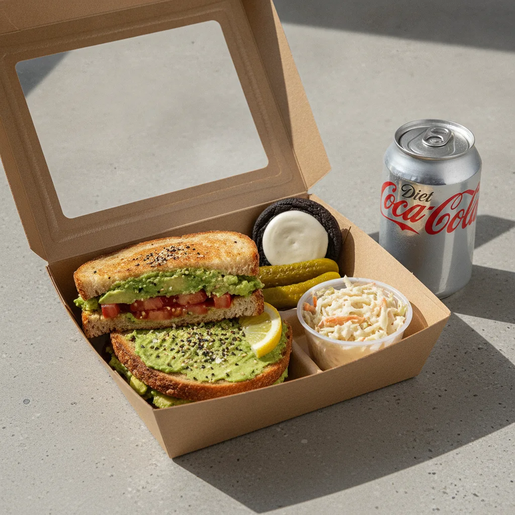 Sandwich Boxed Lunch — The Avocado Toast Sandwich / Diet Soda Sandwich Boxed Lunch — The Avocado Toast Sandwich / Diet Soda