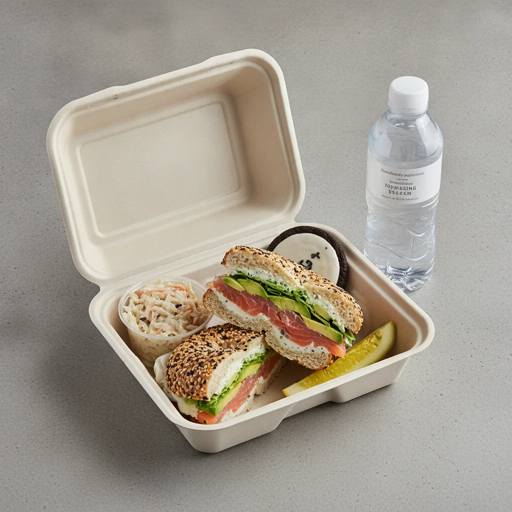 Sandwich Boxed Lunch — The Flatiron Sandwich / Bottled Water Sandwich Boxed Lunch — The Flatiron Sandwich / Bottled Water