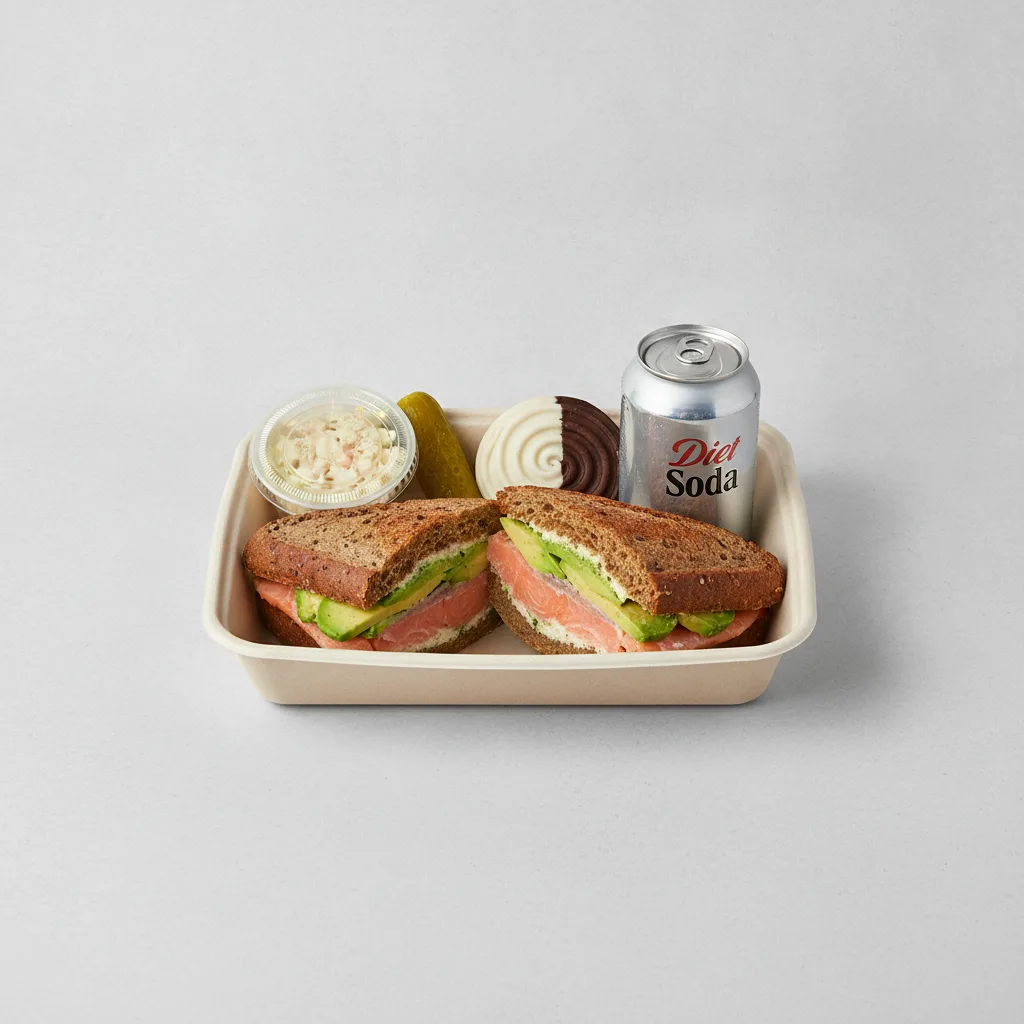 Sandwich Boxed Lunch — The Flatiron Sandwich / Diet Soda Sandwich Boxed Lunch — The Flatiron Sandwich / Diet Soda
