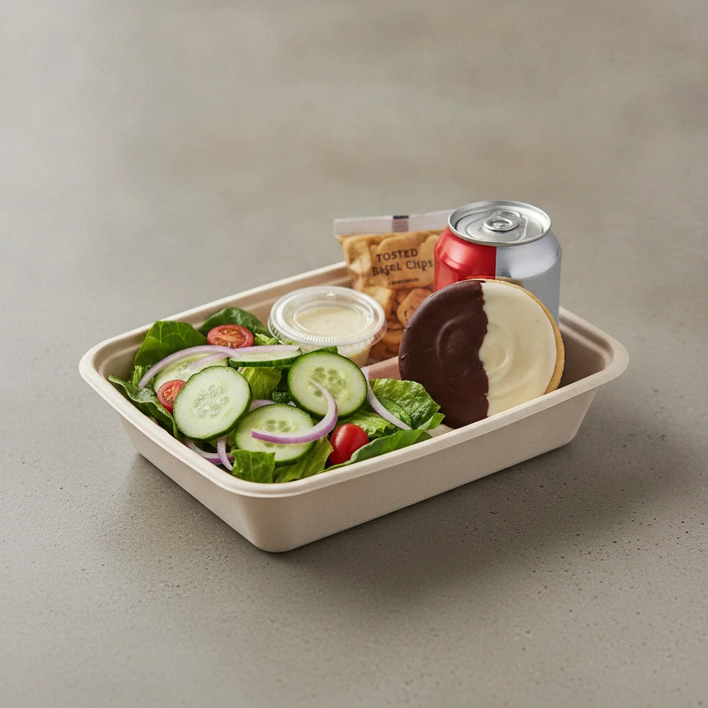 Garden Salad Boxed Lunch — Caesar Dressing / Black & White Cookie / Regular Soda Garden Salad Boxed Lunch — Caesar Dressing / Black & White Cookie / Regular Soda