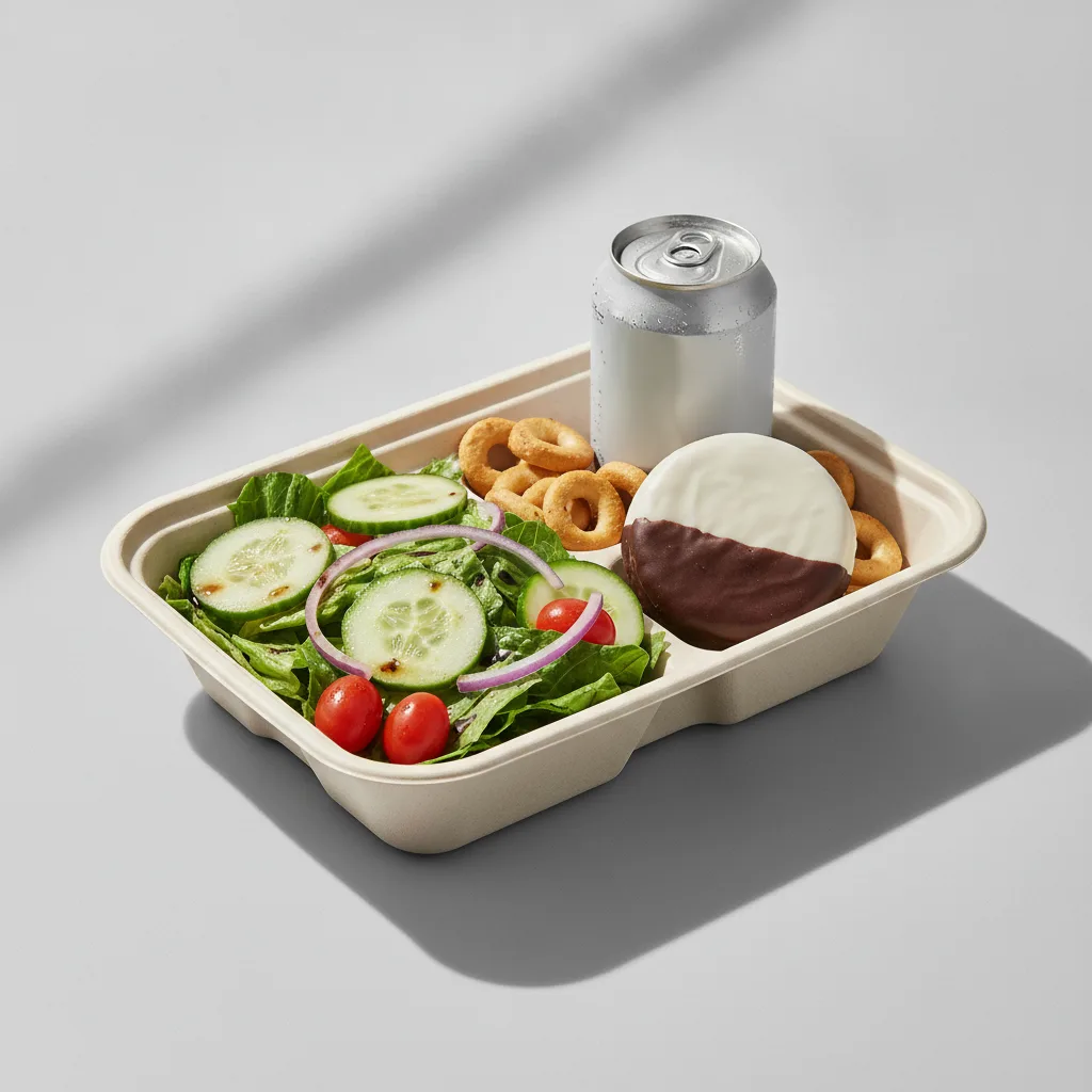Garden Salad Boxed Lunch — Balsamic Vinegar & Olive Oil / Black & White Cookie / Regular Soda Garden Salad Boxed Lunch — Balsamic Vinegar & Olive Oil / Black & White Cookie / Regular Soda