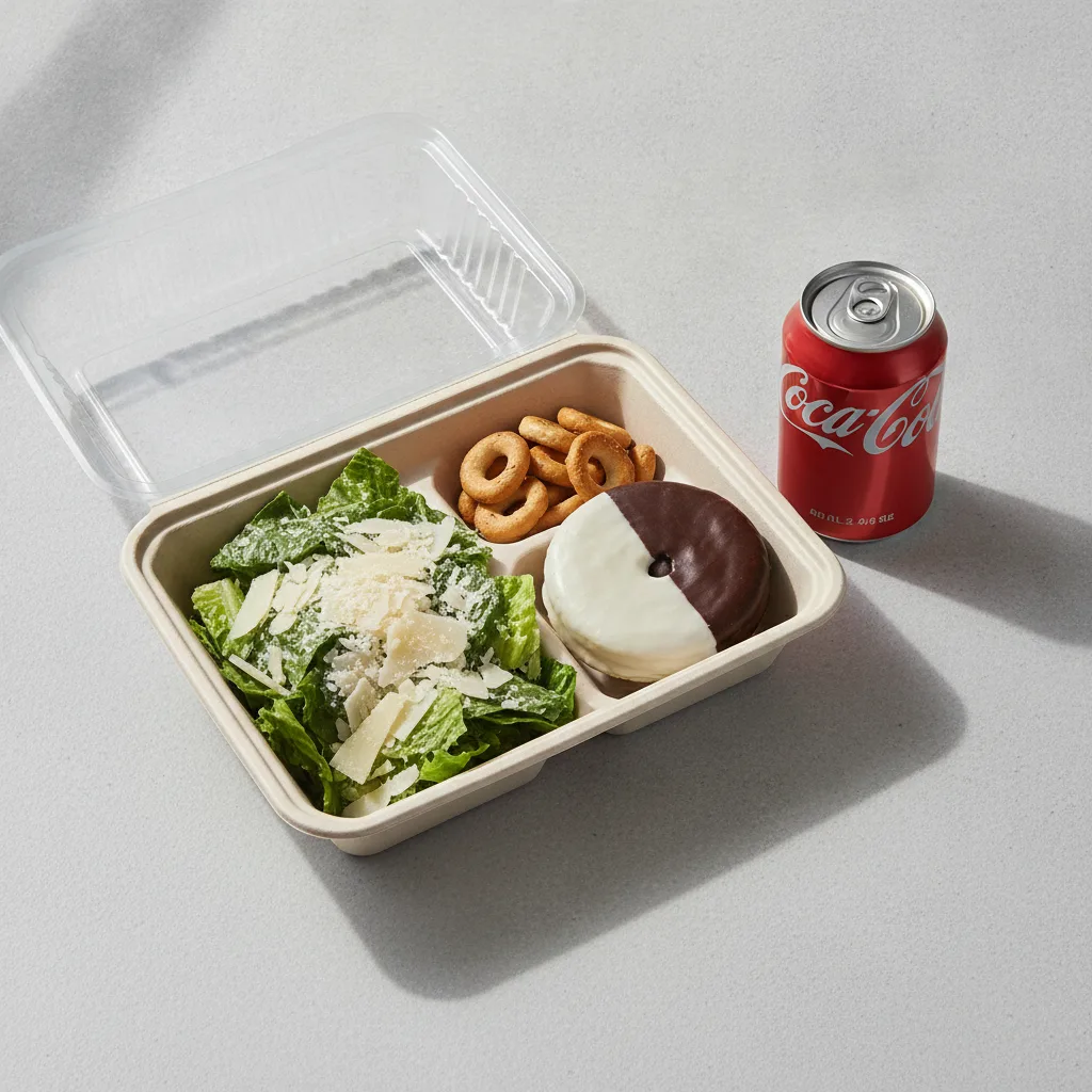 Caesar Salad Boxed Lunch — Black & White Cookie / Regular Soda Caesar Salad Boxed Lunch — Black & White Cookie / Regular Soda