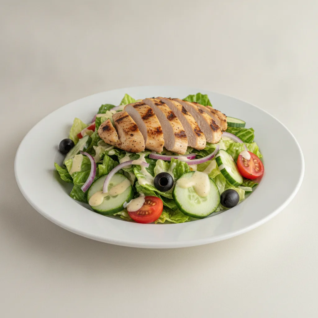 Garden Salad - Caesar With Grilled Chicken Garden Salad - Caesar With Grilled Chicken