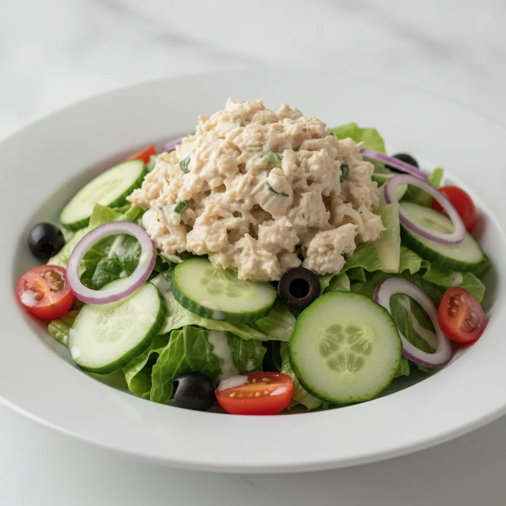 Garden Salad - Caesar With Chicken Salad Garden Salad - Caesar With Chicken Salad