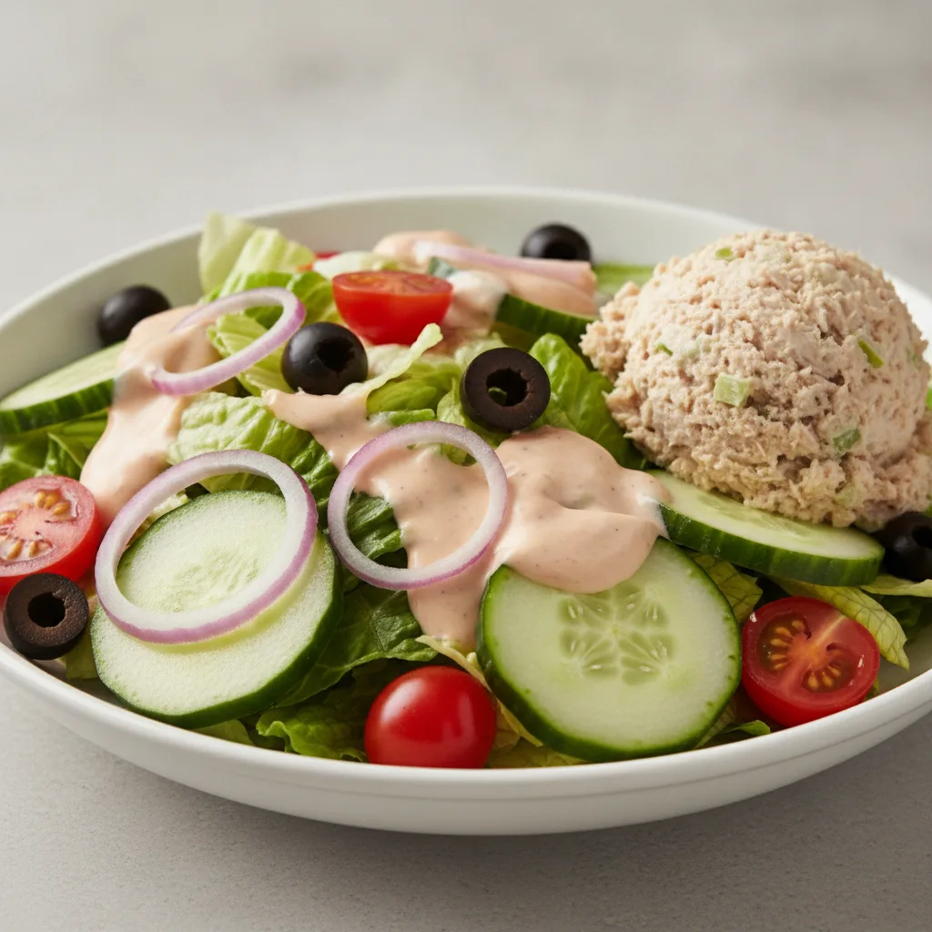 Garden Salad - Russian With Tuna Salad Garden Salad - Russian With Tuna Salad