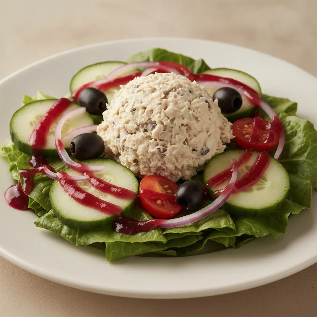 Garden Salad - Raspberry Vinaigrette With Chicken Salad Garden Salad - Raspberry Vinaigrette With Chicken Salad