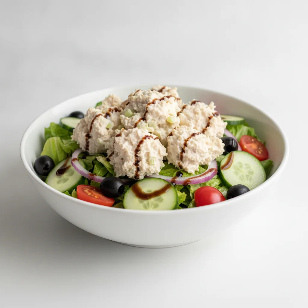 Garden Salad - Balsamic With Chicken Salad Garden Salad - Balsamic With Chicken Salad