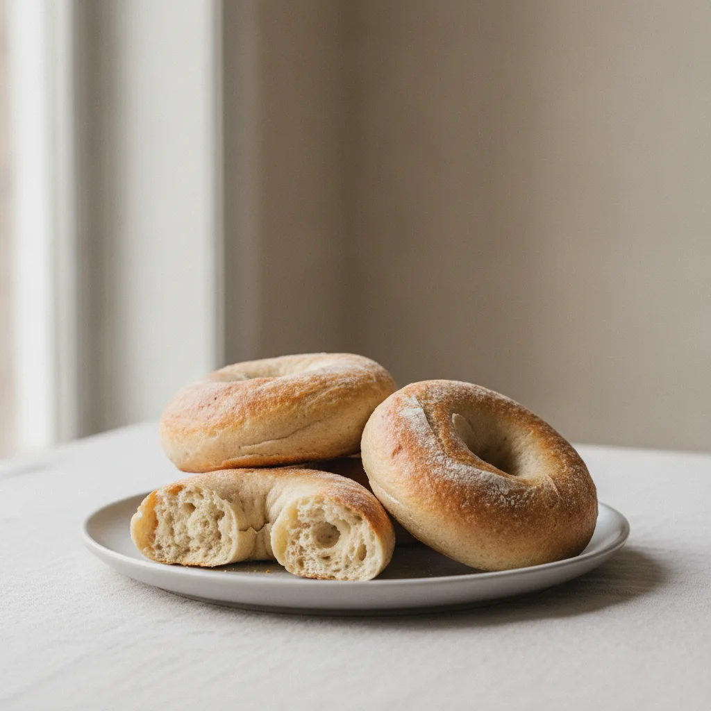 Sourdough Plain Bagels Sourdough Plain Bagels