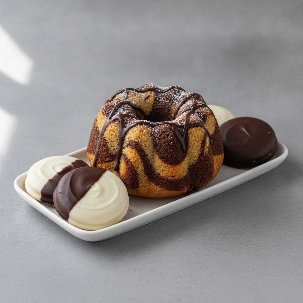 Black and White Russian Coffee Cake Platter (Small) Black and White Russian Coffee Cake Platter (Small)
