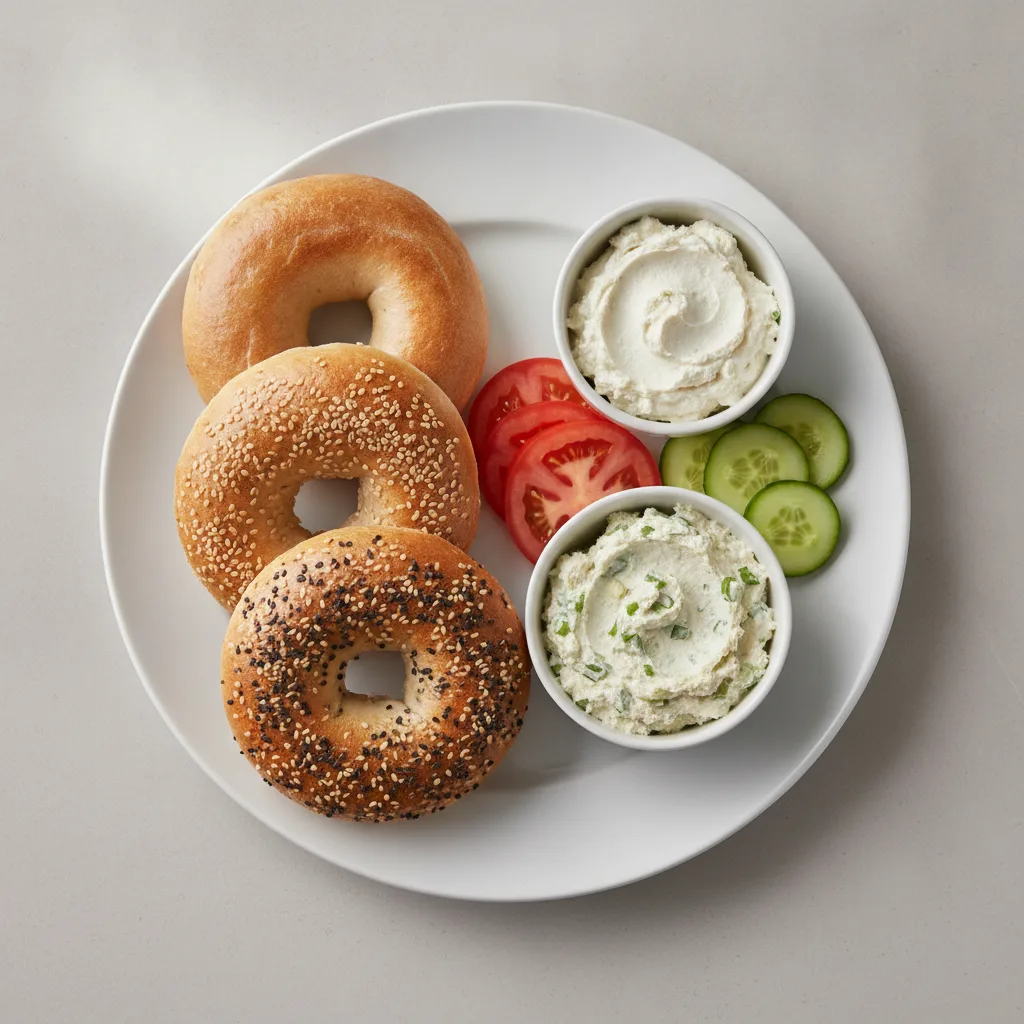 Sourdough Bagels and Vegan Schmears - Bagels and Vegan Tofu Cream Cheeses Sourdough Bagels and Vegan Schmears - Bagels and Vegan Tofu Cream Cheeses