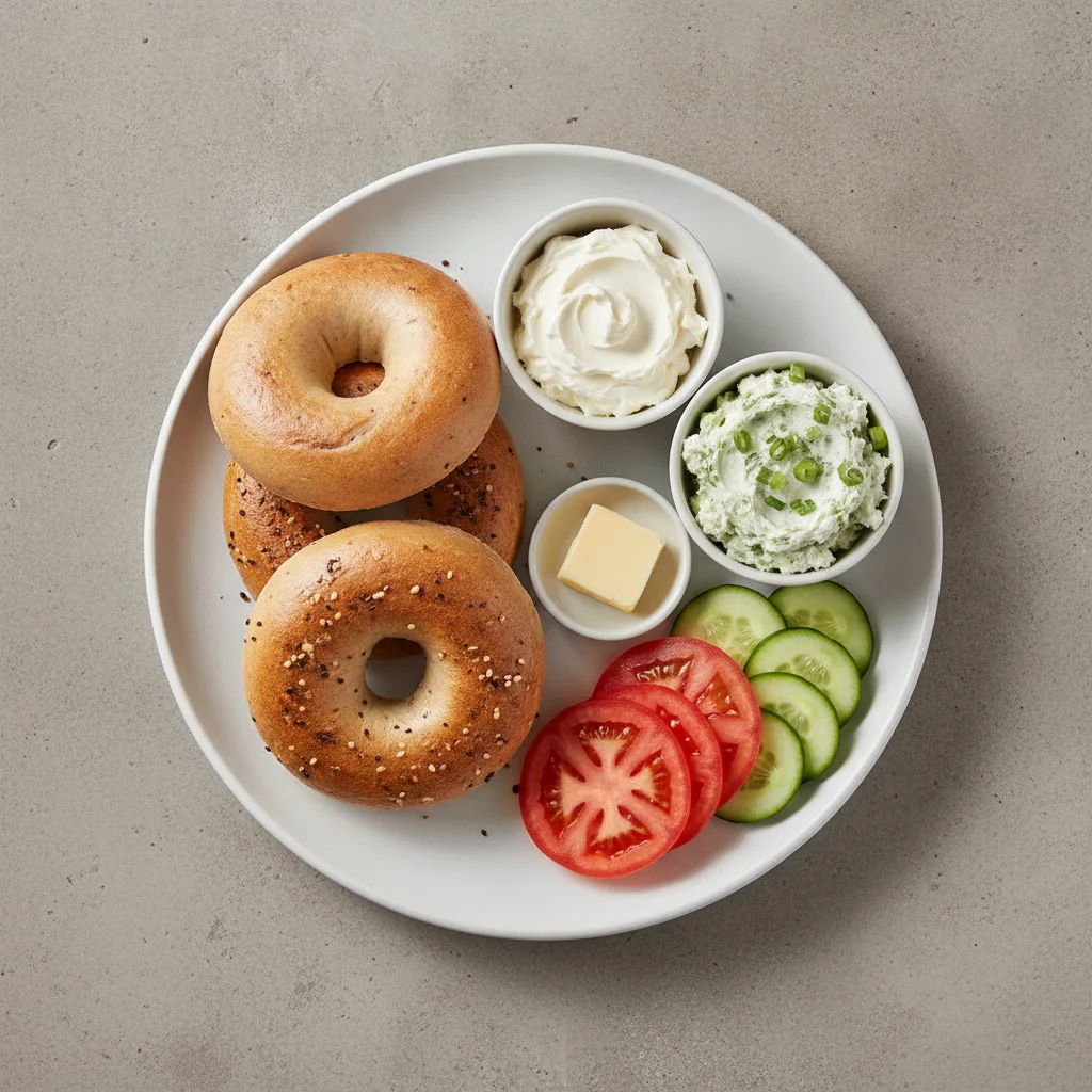 GF Bagels and Schmears - Bagels with Plain and Scallion Cream Cheese GF Bagels and Schmears - Bagels with Plain and Scallion Cream Cheese