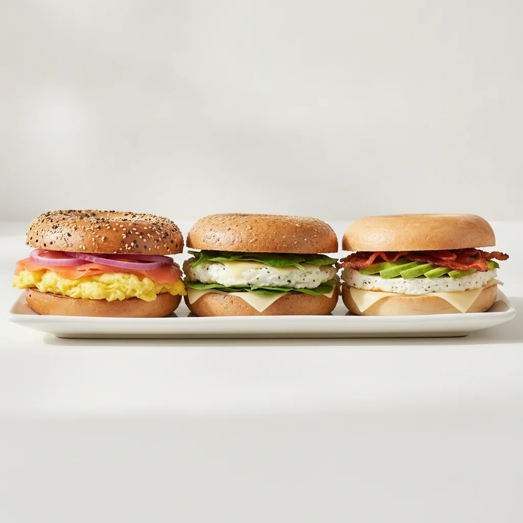 Breakfast Bagel Sandwich Platter - Leo, Lexington, Columbus Breakfast Bagel Sandwich Platter - Leo, Lexington, Columbus