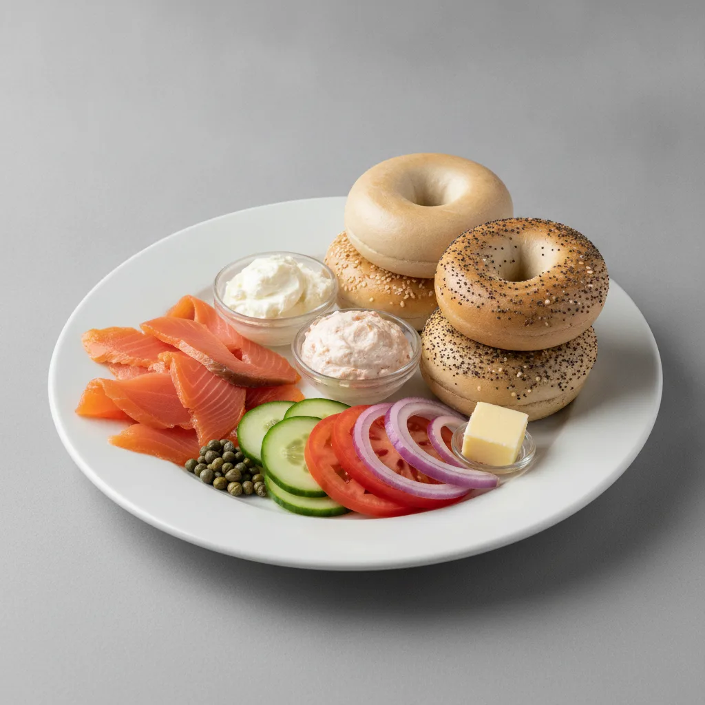 Small Bagels and Lox - Belly Lox Small Bagels and Lox - Belly Lox