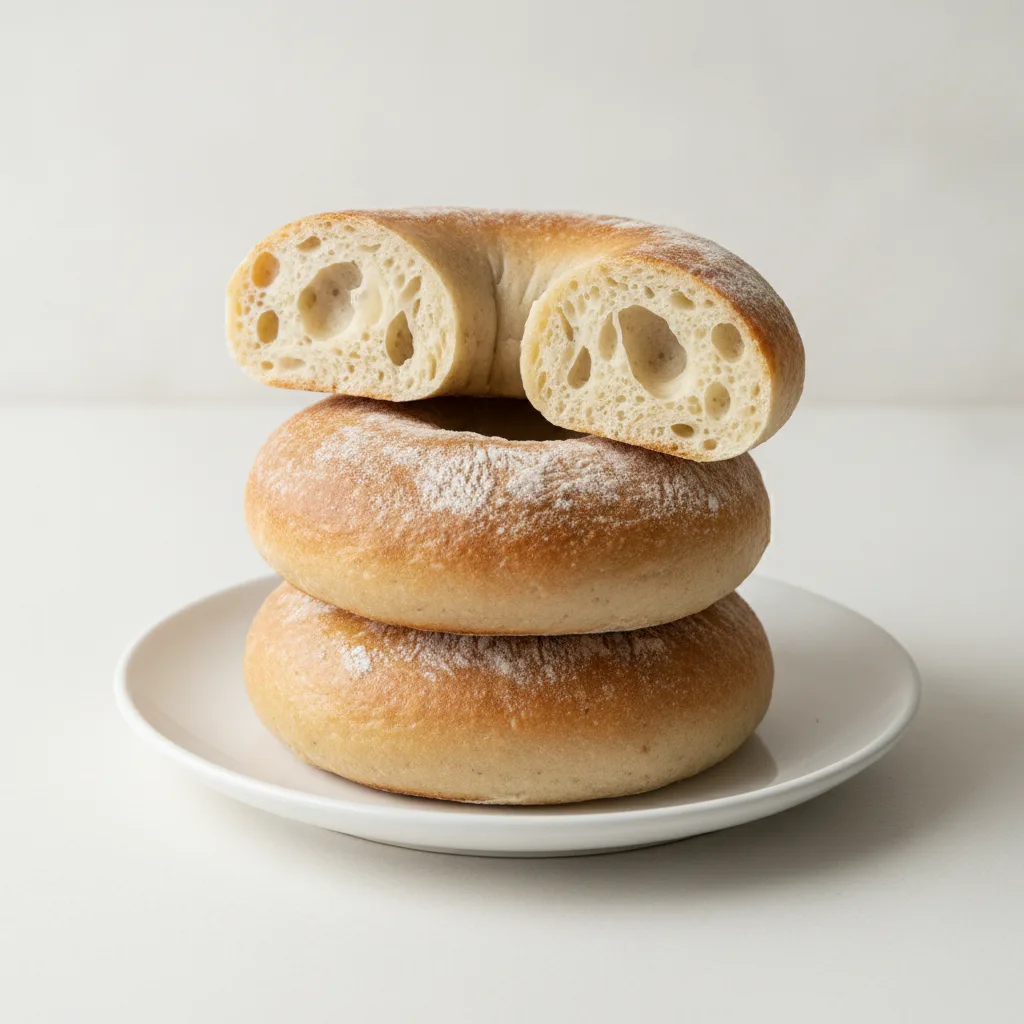 Sourdough Plain Bagels Sourdough Plain Bagels