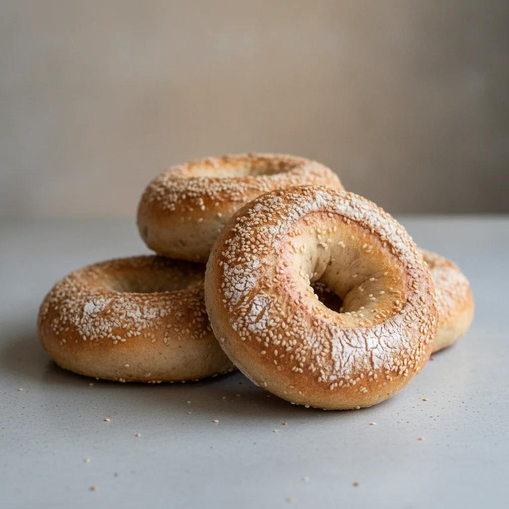 Sourdough Sesame Bagels Sourdough Sesame Bagels