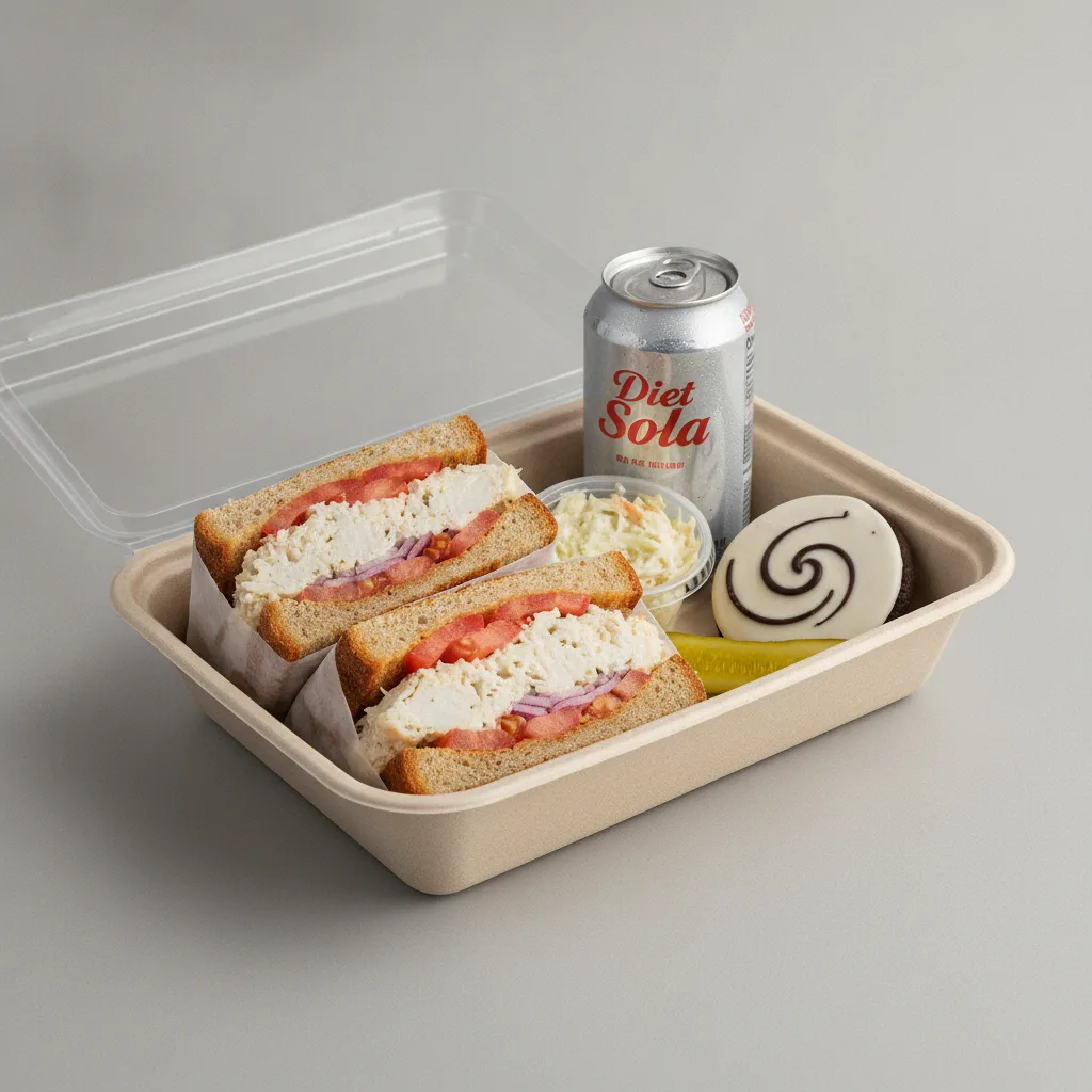 Sandwich Boxed Lunch — The Max Zucker Sandwich / Diet Soda Sandwich Boxed Lunch — The Max Zucker Sandwich / Diet Soda
