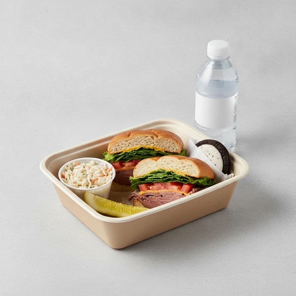 Sandwich Boxed Lunch — The RB Prime Sandwich / Bottled Water Sandwich Boxed Lunch — The RB Prime Sandwich / Bottled Water