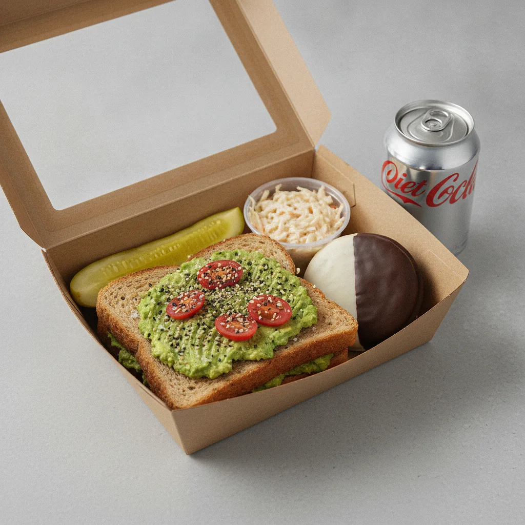 Sandwich Boxed Lunch — The Avocado Toast Sandwich / Diet Soda Sandwich Boxed Lunch — The Avocado Toast Sandwich / Diet Soda