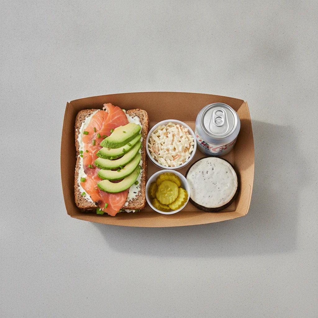 Sandwich Boxed Lunch — The Flatiron Sandwich / Diet Soda Sandwich Boxed Lunch — The Flatiron Sandwich / Diet Soda