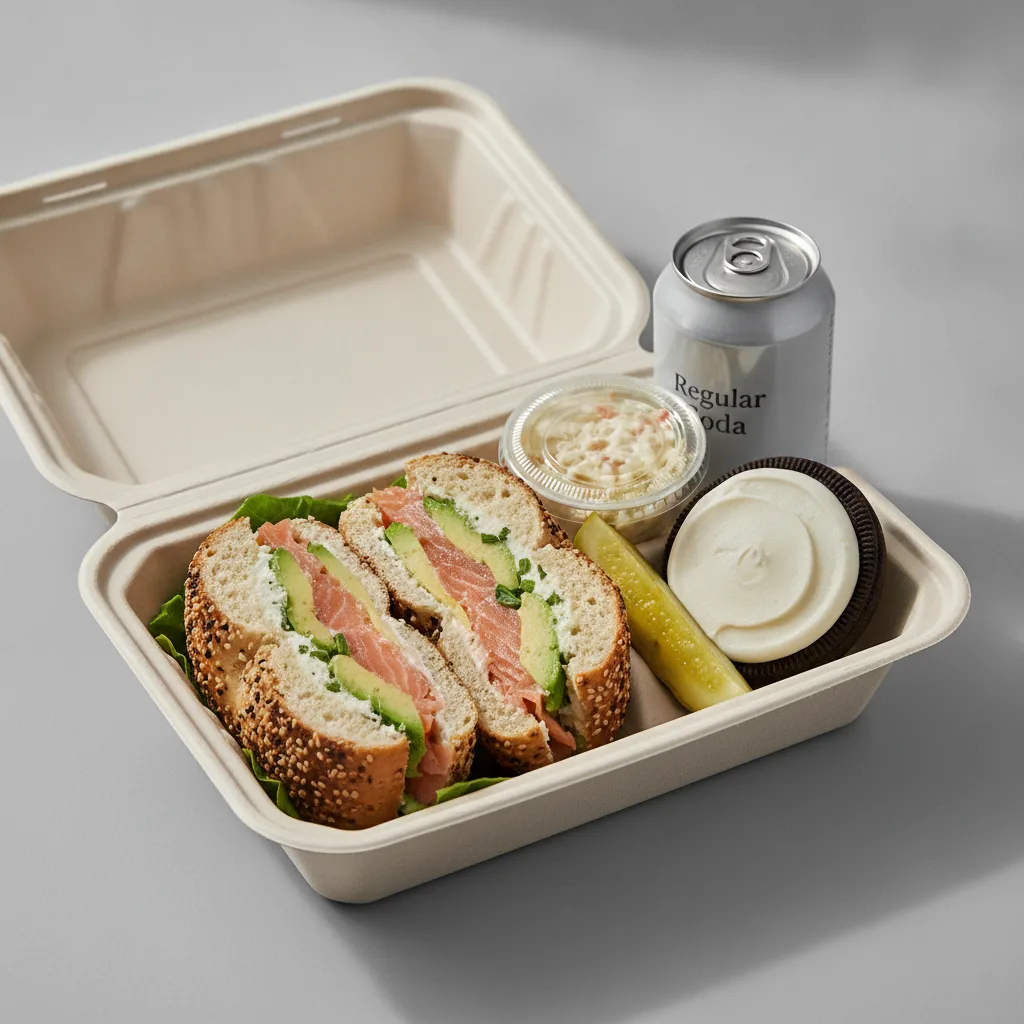 Sandwich Boxed Lunch — The Flatiron Sandwich / Regular Soda Sandwich Boxed Lunch — The Flatiron Sandwich / Regular Soda