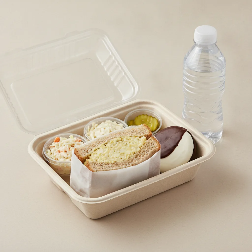 Sandwich Boxed Lunch — Egg Salad Sandwich / Bottled Water Sandwich Boxed Lunch — Egg Salad Sandwich / Bottled Water