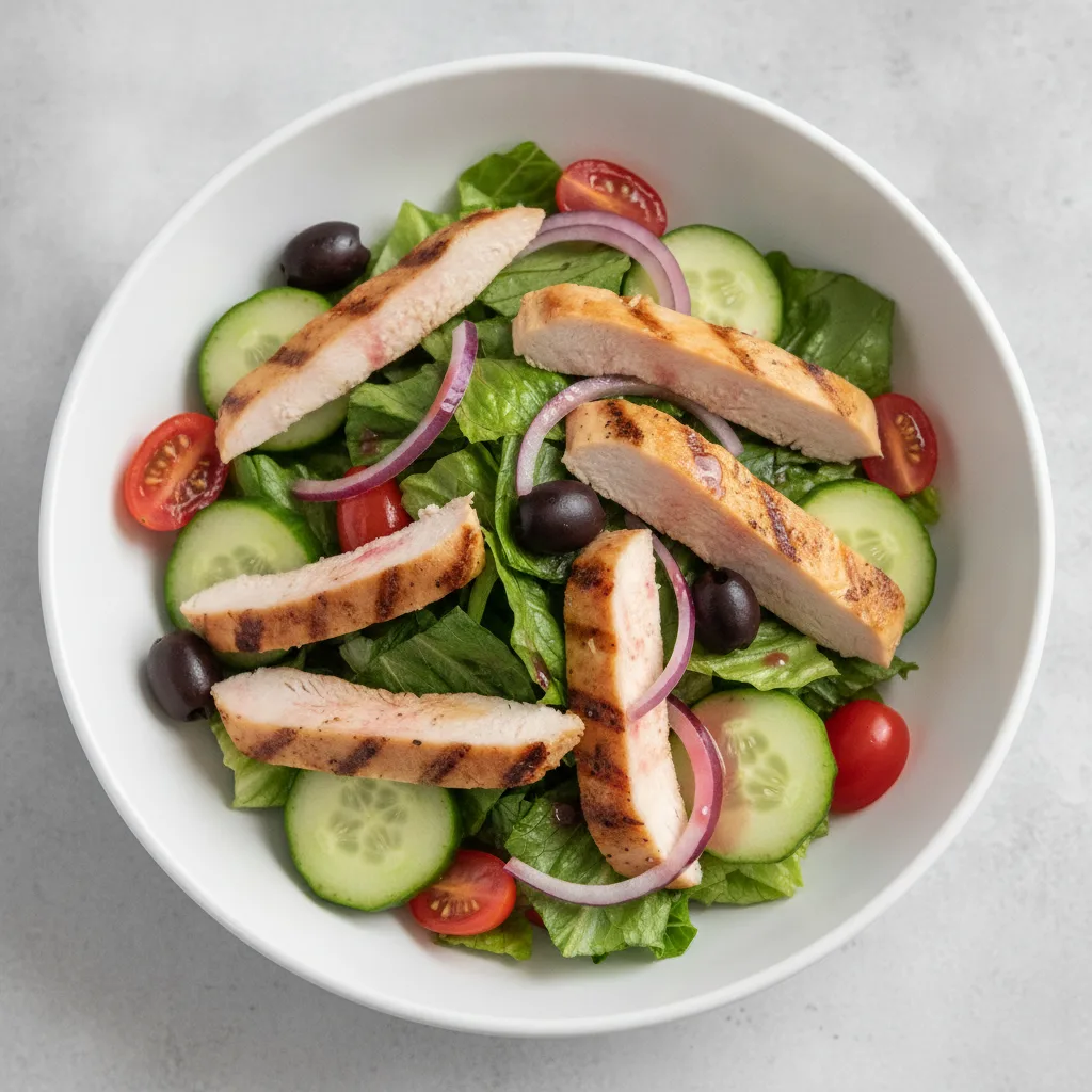 Garden Salad - Red Wine Vinaigrette With Grilled Chicken