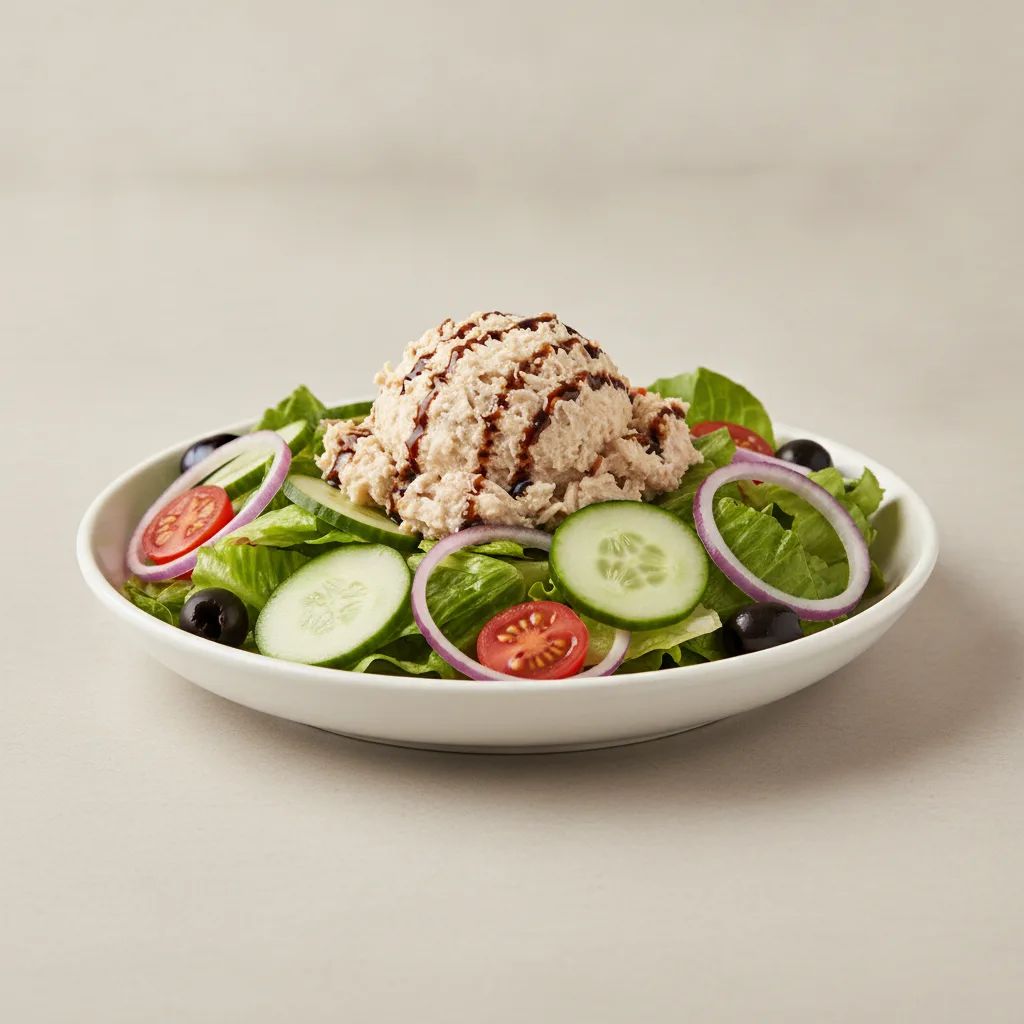 Garden Salad - Balsamic With Chicken Salad