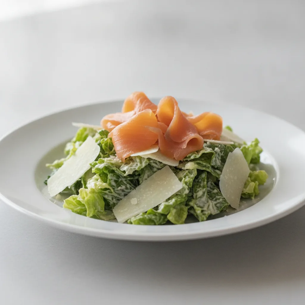 Caesar Salad With Smoked Salmon