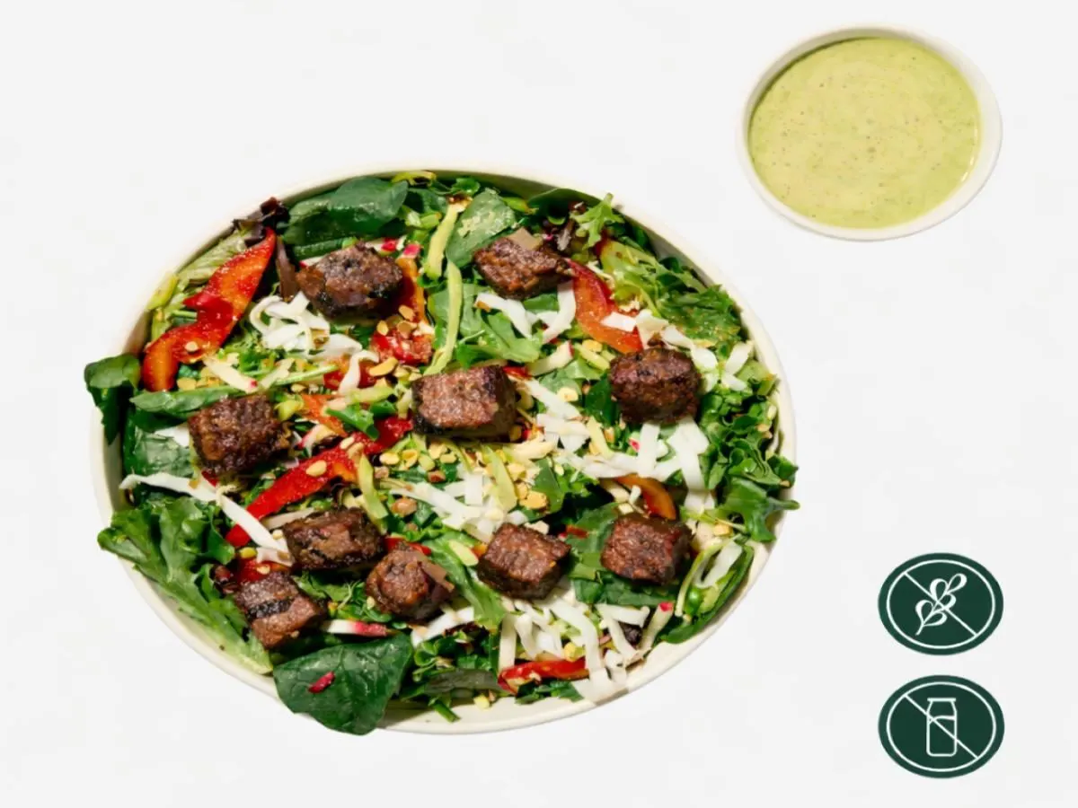Green Curry Noodle Bowl with Beef