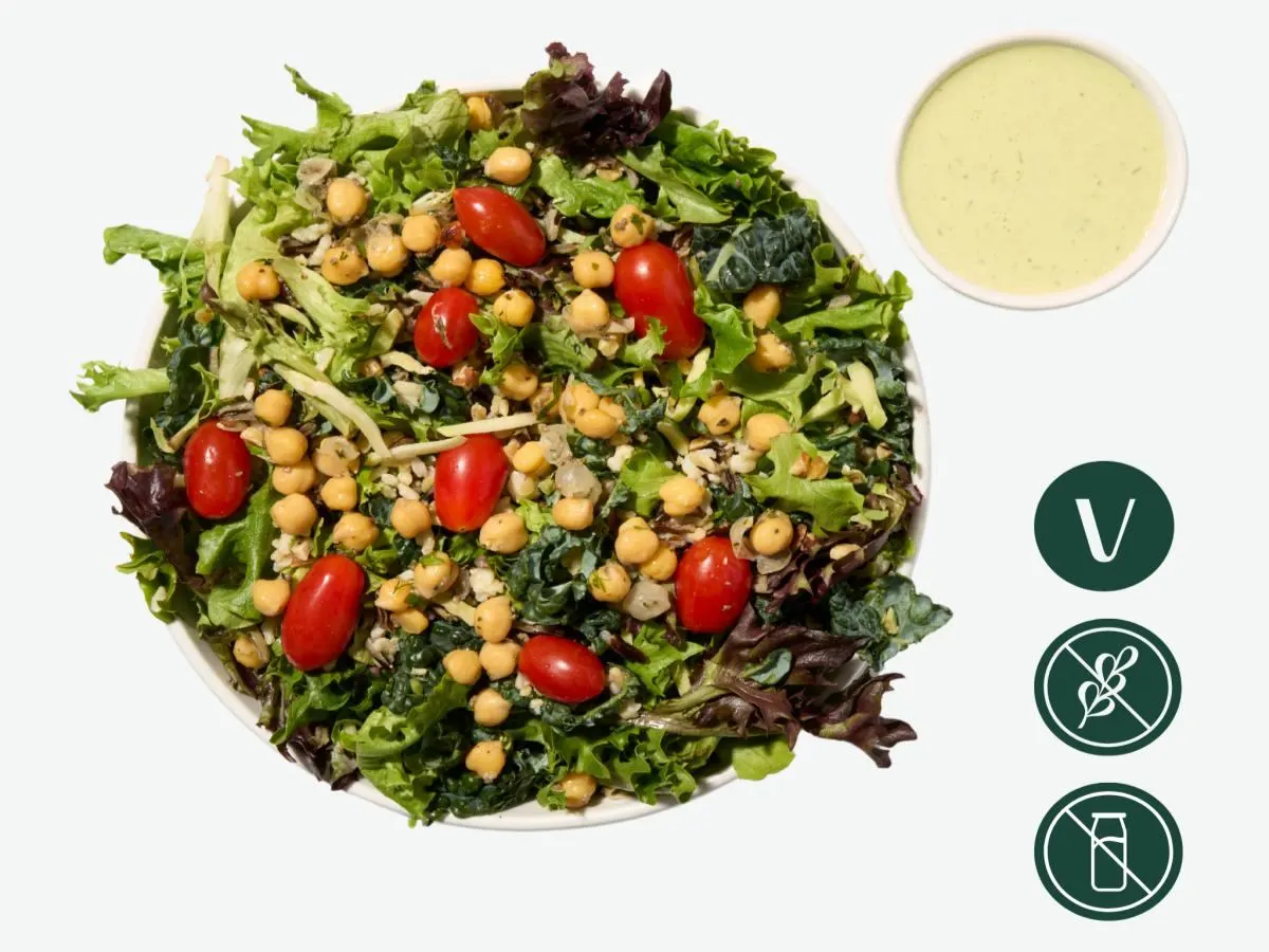 Green Goddess Salad Bowl with Chickpeas
