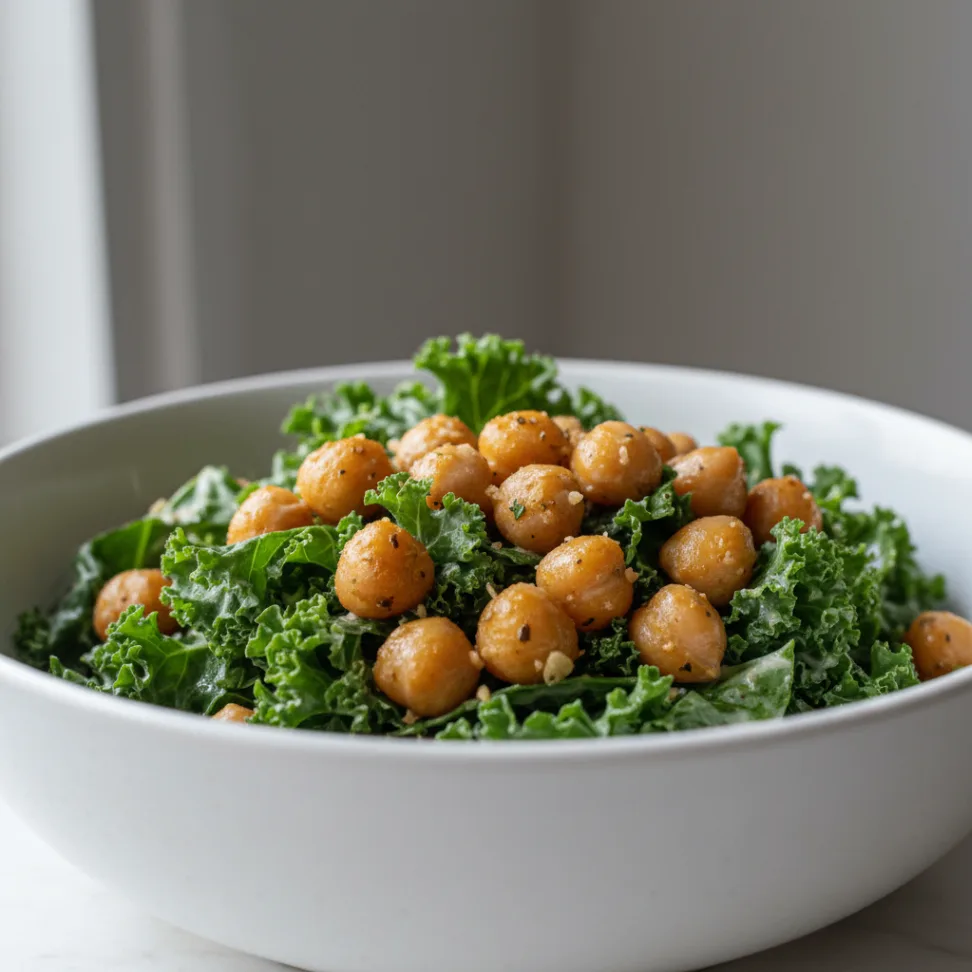 Kale Caesar Chickpeas