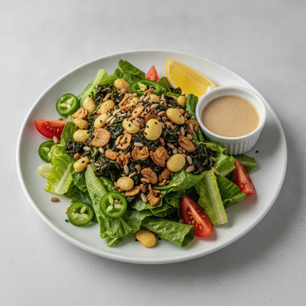 Tea Leaf Salad with Romaine - Vegan (NO NUTS) Tea Leaf Salad with Romaine - Vegan (NO NUTS)
