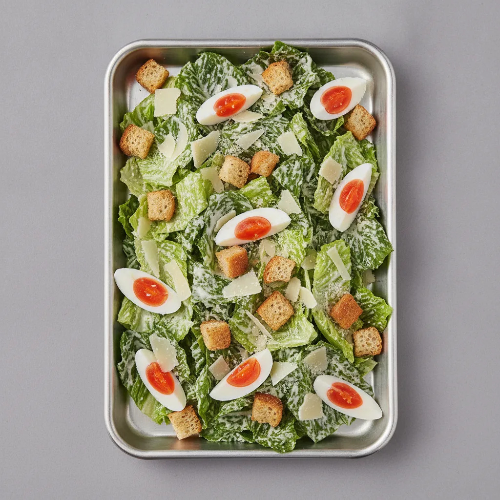 Red Egg Caesar Salad (Half Tray) Red Egg Caesar Salad (Half Tray)