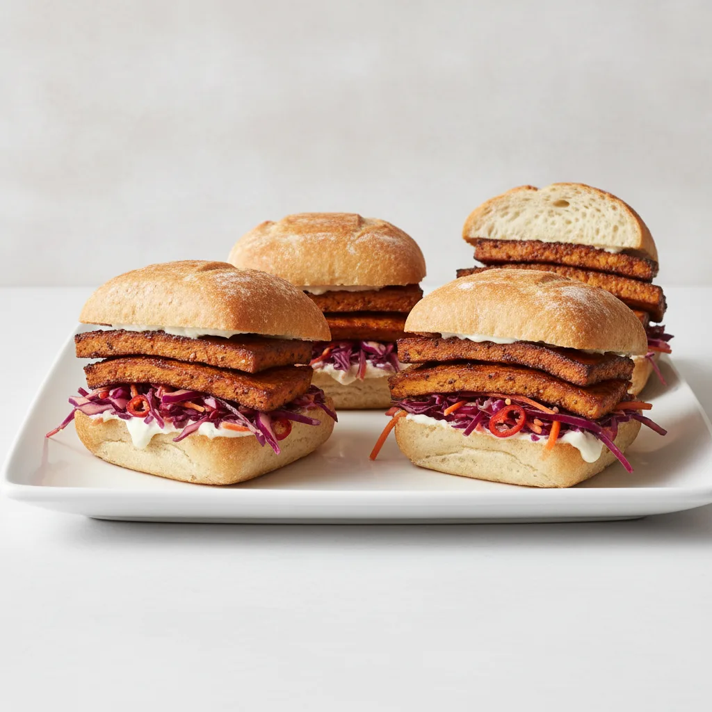 Vegan Fake Chicken Sandwich Platter