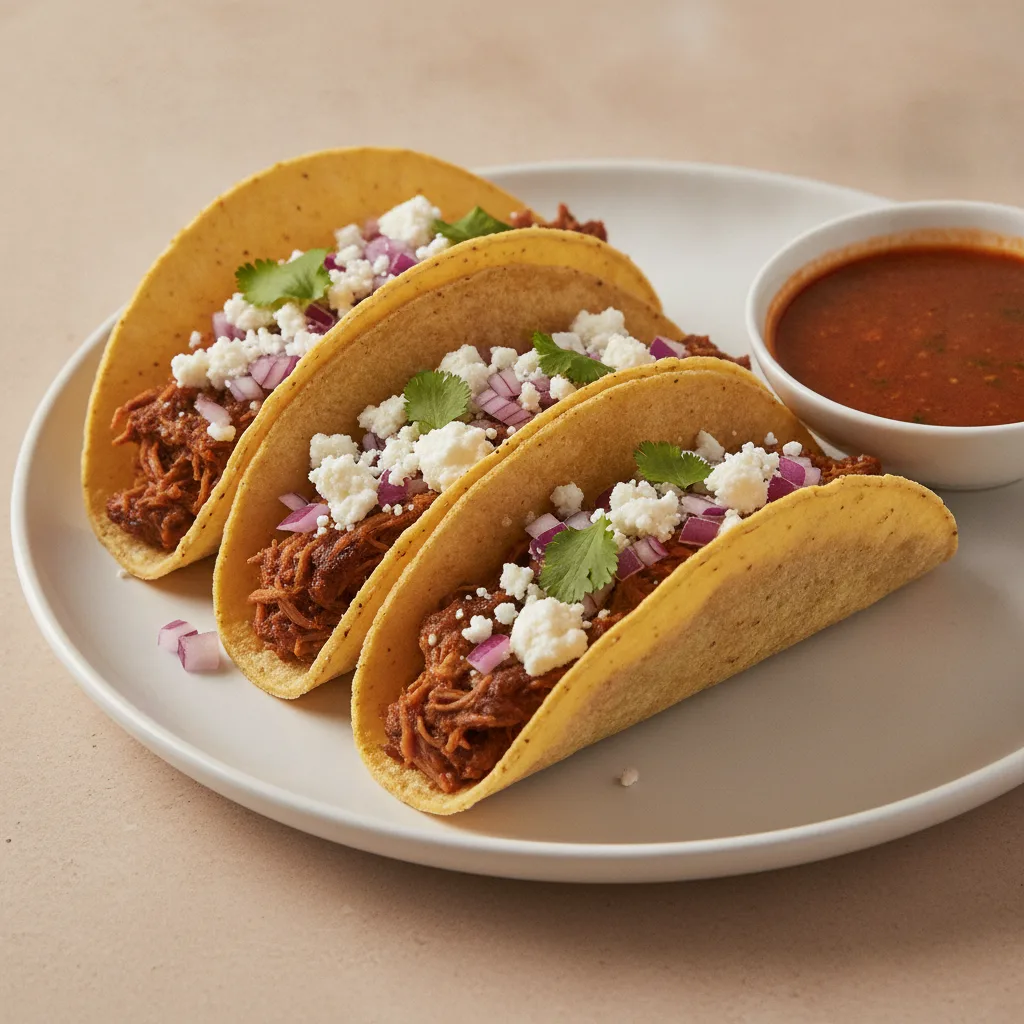3 Nihari Birria Corn Tortilla Tacos