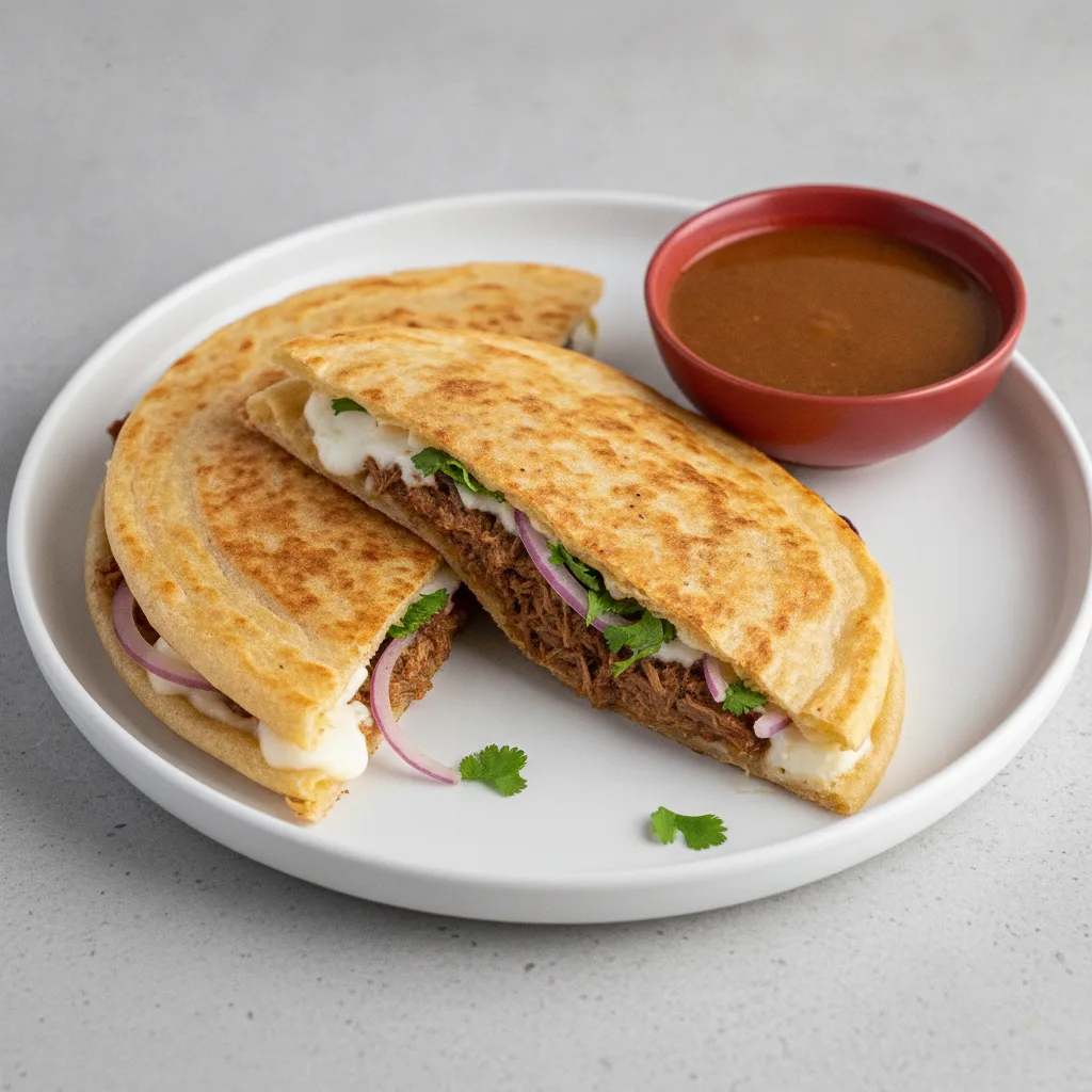 Nihari Birria Flour Tortilla Quesadilla
