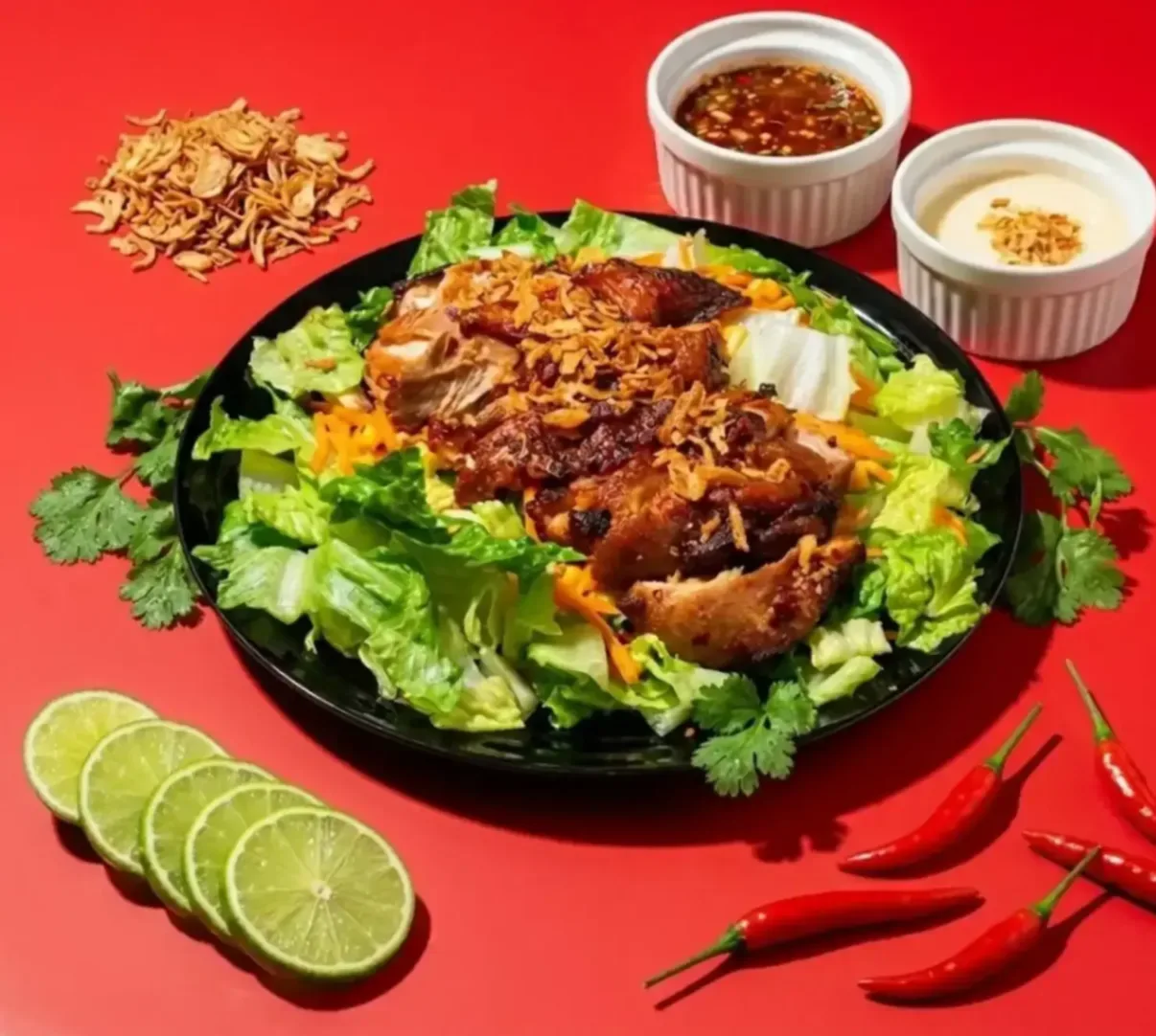 Charcoal-Grilled BBQ Chicken Salad