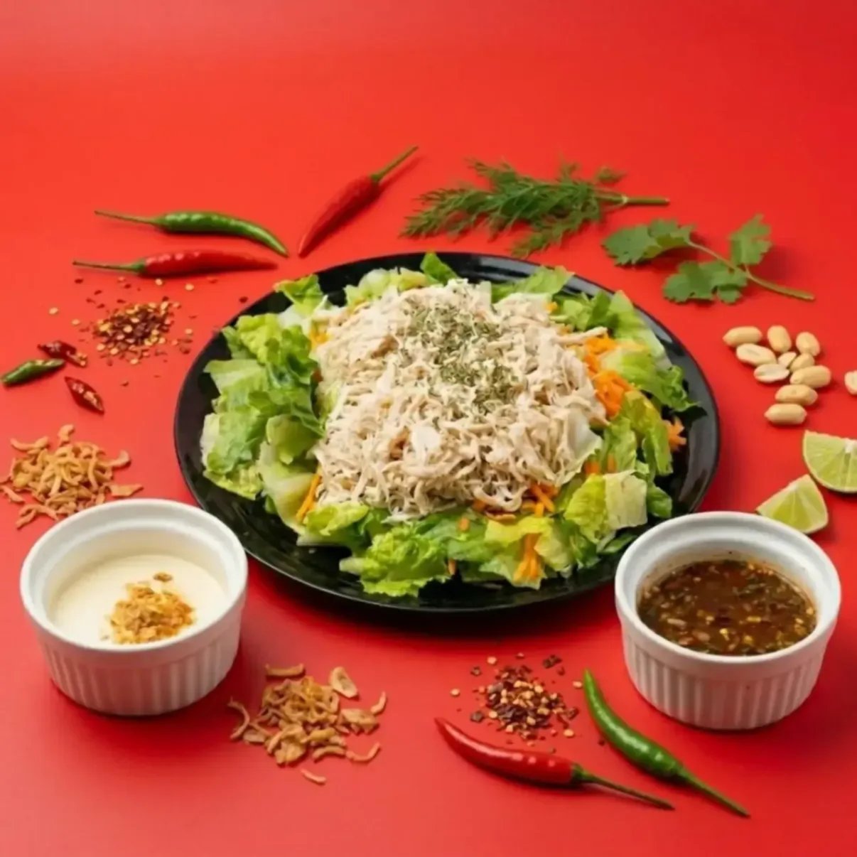 Shredded Chicken Salad
