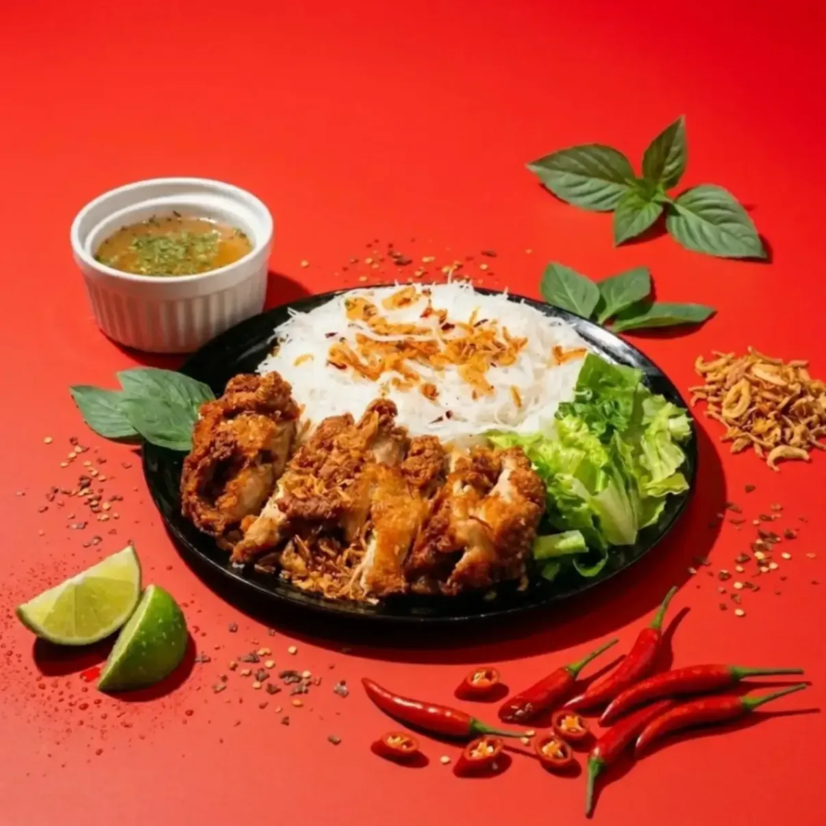 Hatyai Crispy Chicken Noodles (Dry)
