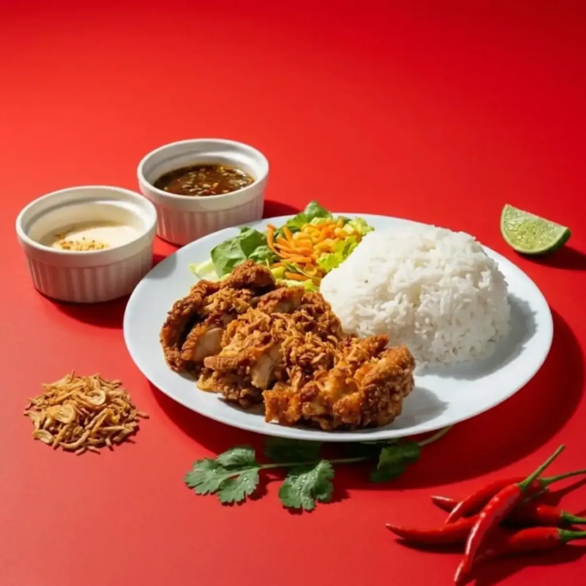 Hatyai Crispy Chicken Rice Bowl