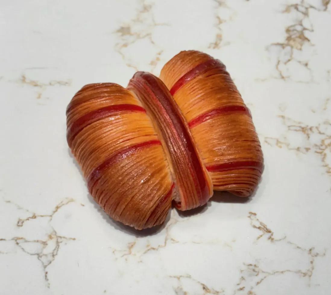 Red Bow Tie Croissant