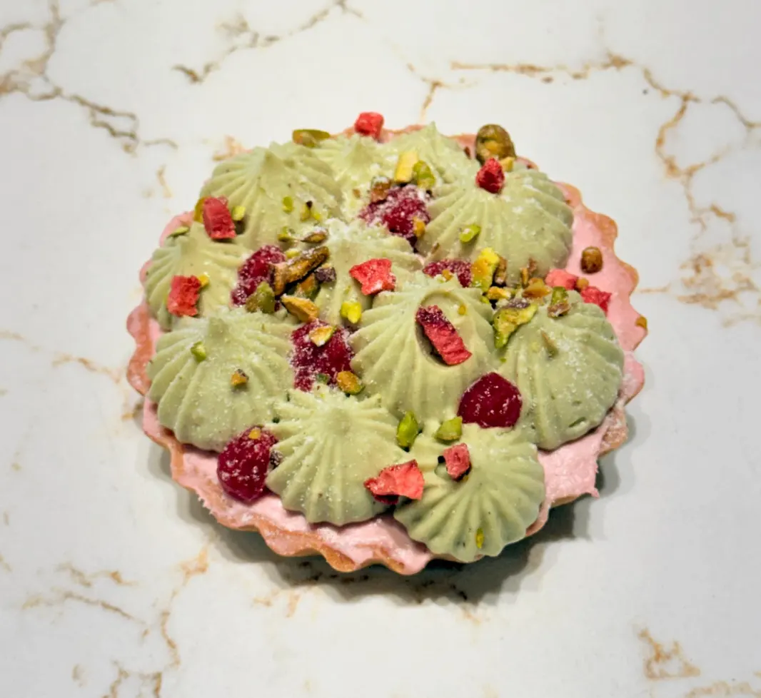 Pistachio Raspberry Tart