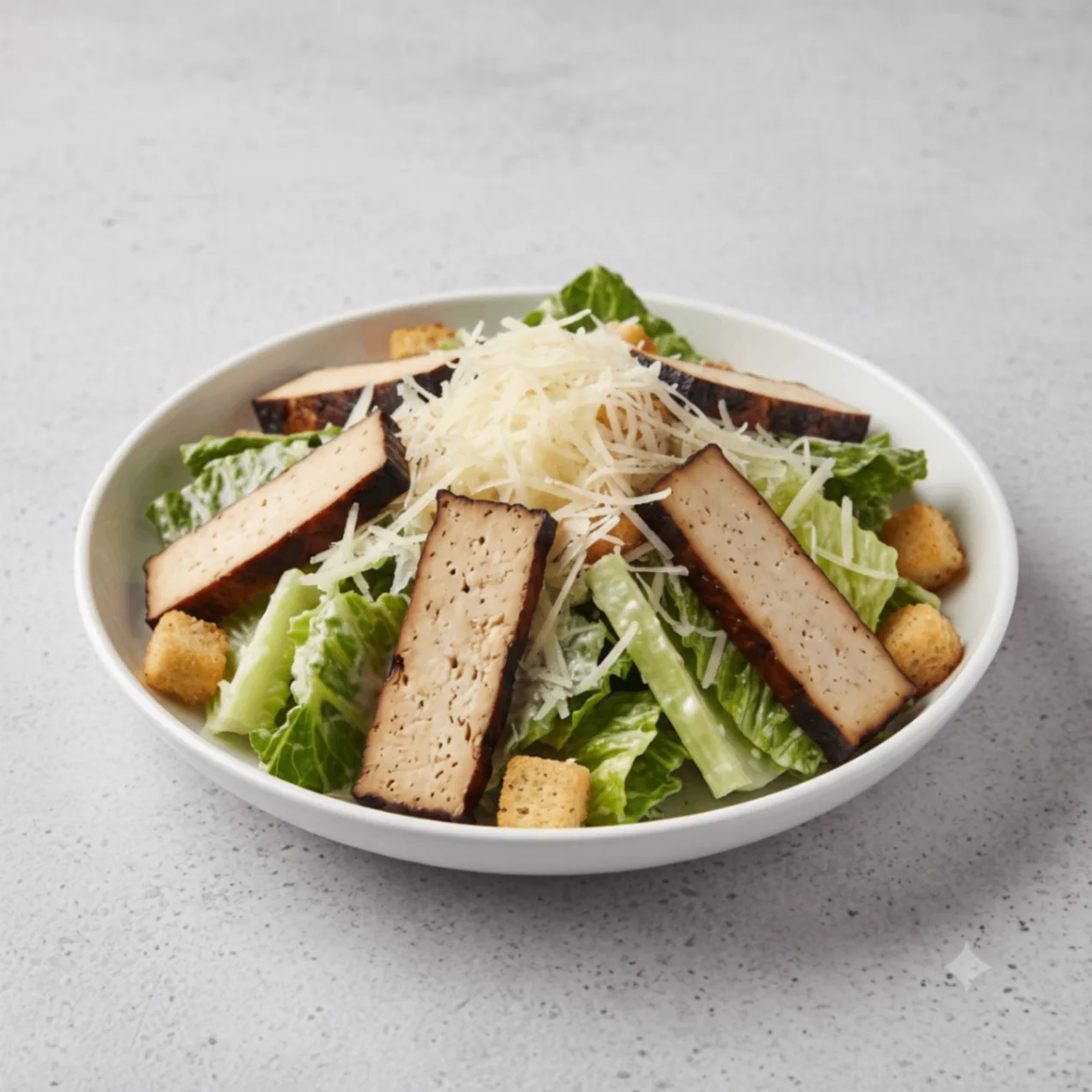 Caesar Salad With Smoked Tofu