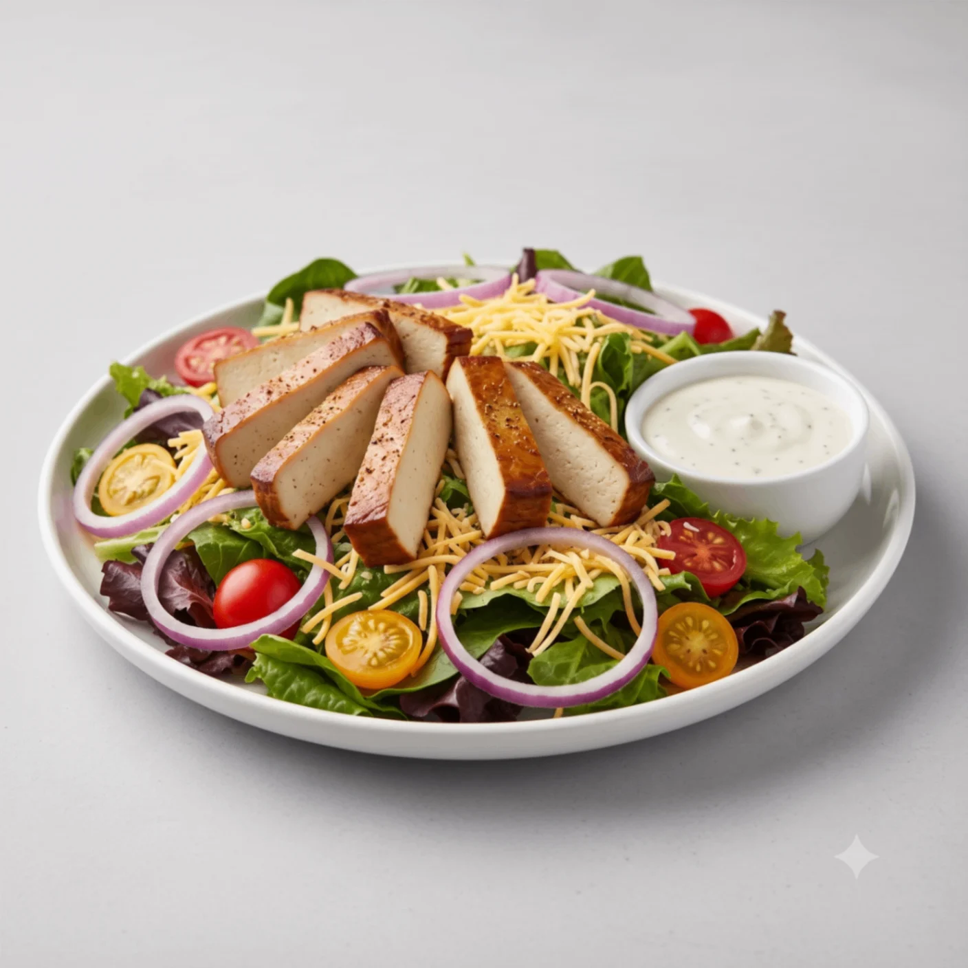 Garden Salad With Smoked Tofu