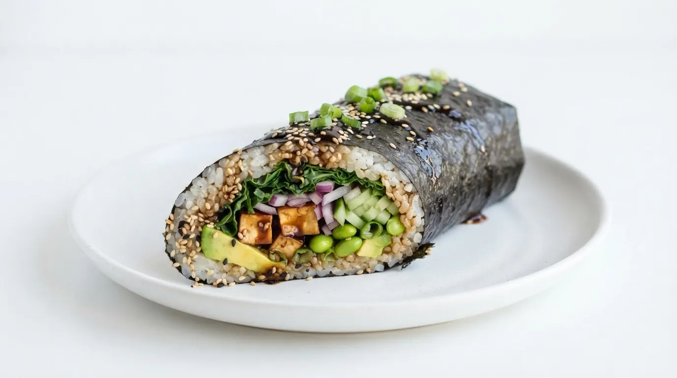 Sweet Shoyu Tofu Burrito Platter