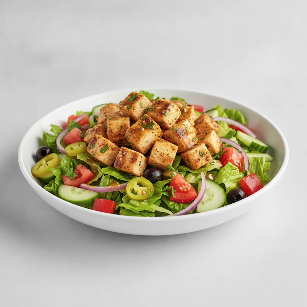 Chicken Salad Bowl with Mediterranean Vinaigrette