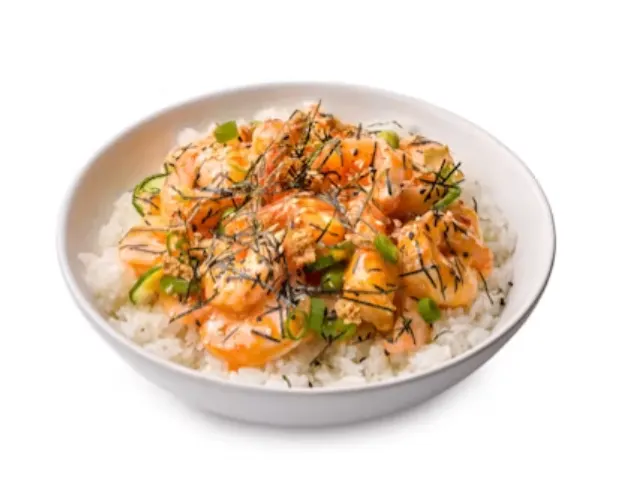 Gluten Free Spicy Shrimp Bowl (Regular) — White Rice