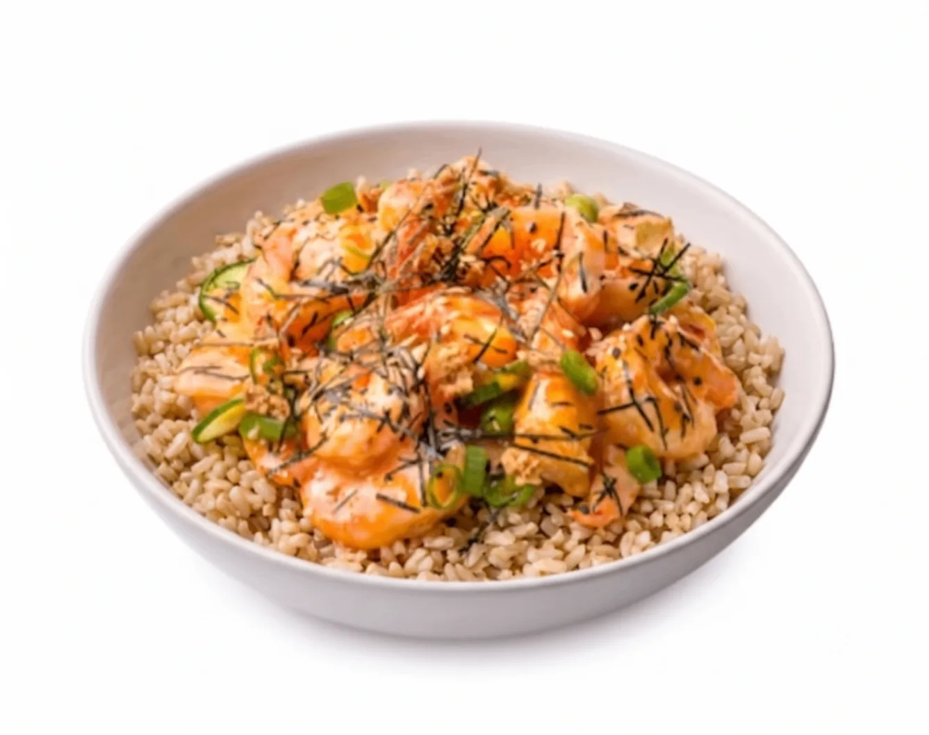 Gluten Free Spicy Shrimp Bowl (Regular) — Brown Rice
