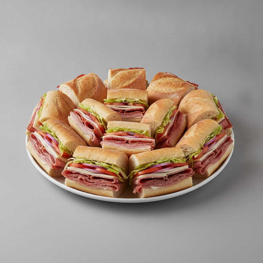 Sandwich Platter with Italian Subs Sandwich Platter with Italian Subs